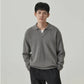 Men's Retro V-Neck Loose-Fit Polo Sweater – High-End Knitted Wool Blend