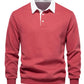 Men's Fashion Casual Versatile Long Sleeves Polo Collar Sweater