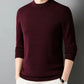 Men's Round-neck Long-sleeved Knitted Sweater