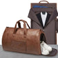 Waterproof Leather Duffle Bag With Adjustable Strap