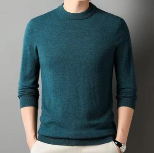 Men's Round-neck Long-sleeved Knitted Sweater