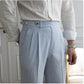 Men's High-Waist Straight Suit Pants – Summer Collection