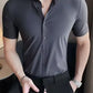 Men's High Elastic Short Sleeve Shirt Without Drape