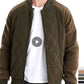 Mens Patchwork Thick Fleece Lined Jacket