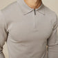 Knitted Long Sleeve Polo